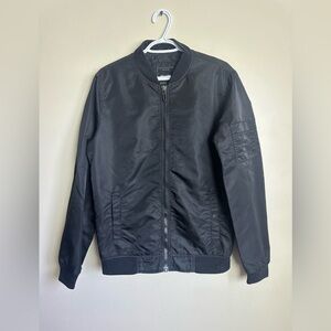 Only & Sons Size S Black Bomber Jacket